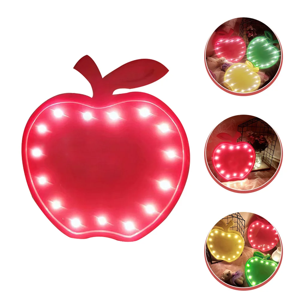 

Apple Shaped LED Lamp Fruit Design Bedside Light Bedroom Night Lamp Powered Powered Lights Bedside Light