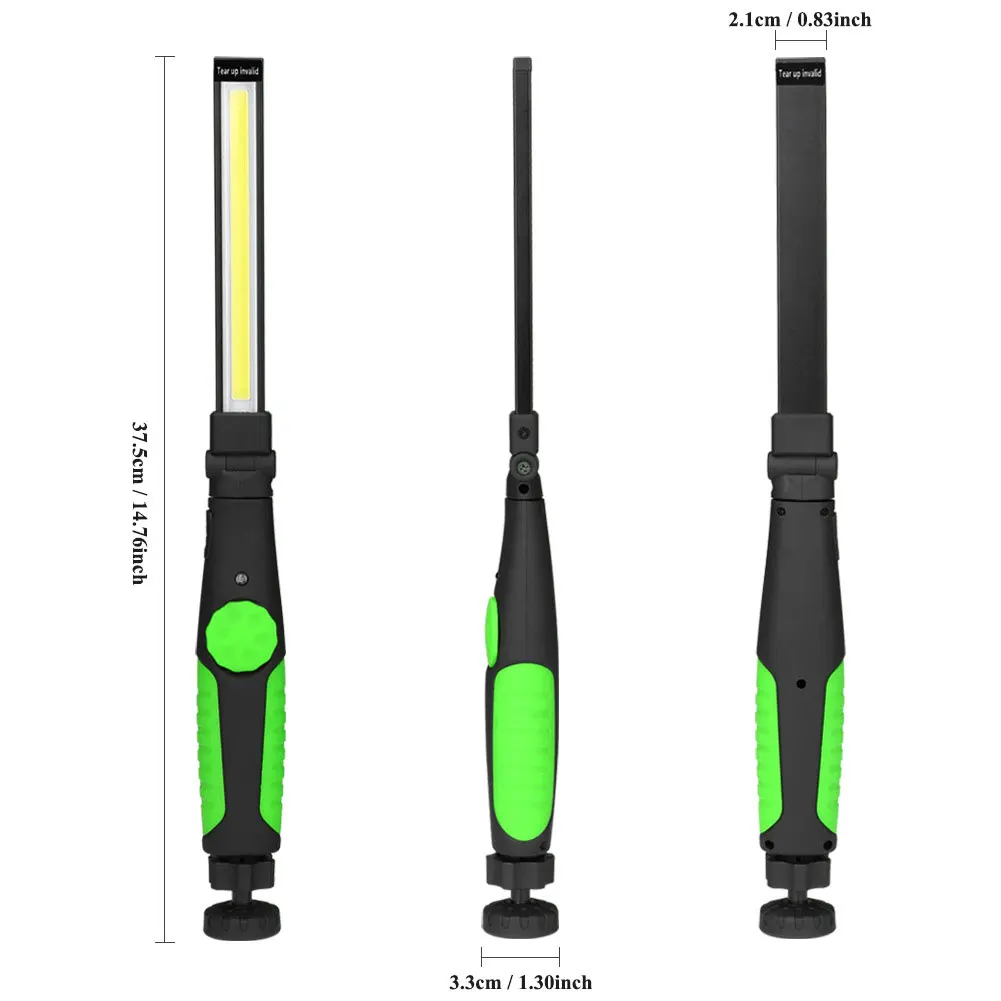 COB LED-zaklamp IP44 Waterdichte inspectie COB-zaklamp USB-opladen Autoreparatie Werklampen voor gebruik op de camping