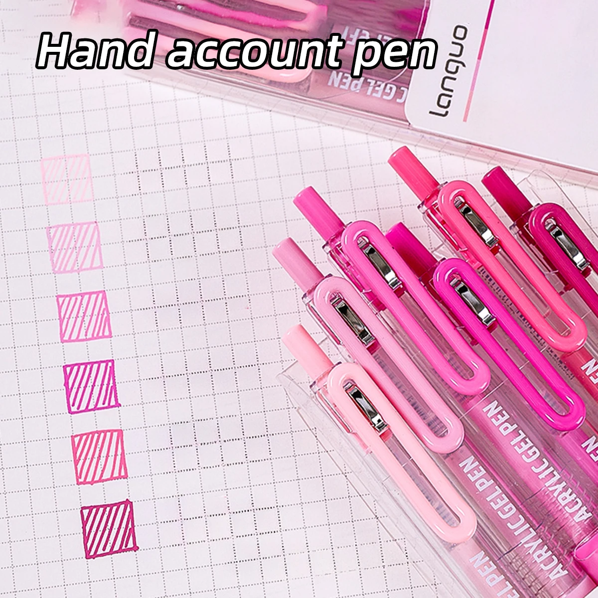 أقلام جل قابلة للسحب 6/36 لونًا 0.7 مم، حبر نابض بالحياة، كتابة سلسة، أقلام متعددة الألوان للعودة إلى المدرسة للمجلات