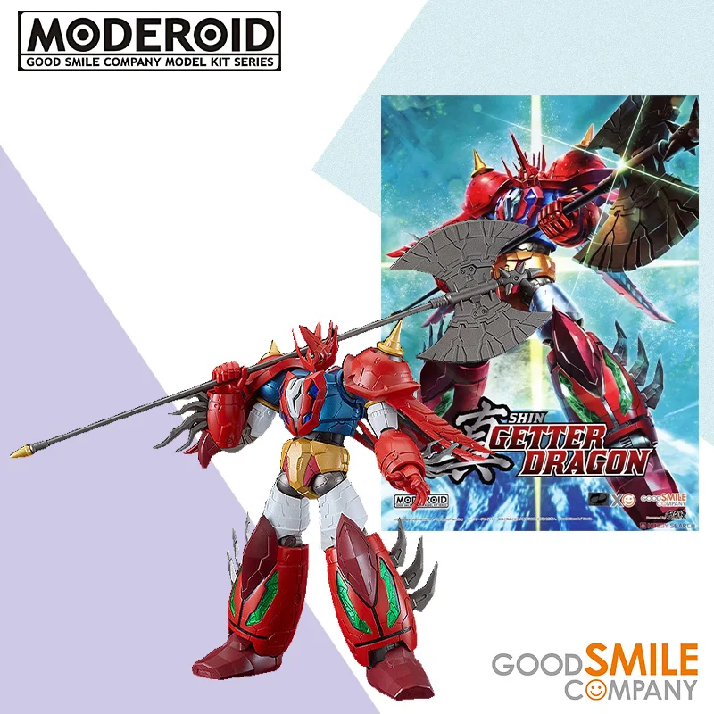 Original box Goodsmile Company MODEROID GETTER DRAGON Figure Finished Model kit PVC Anime full Action Toy Gift for kids  SOLDIER