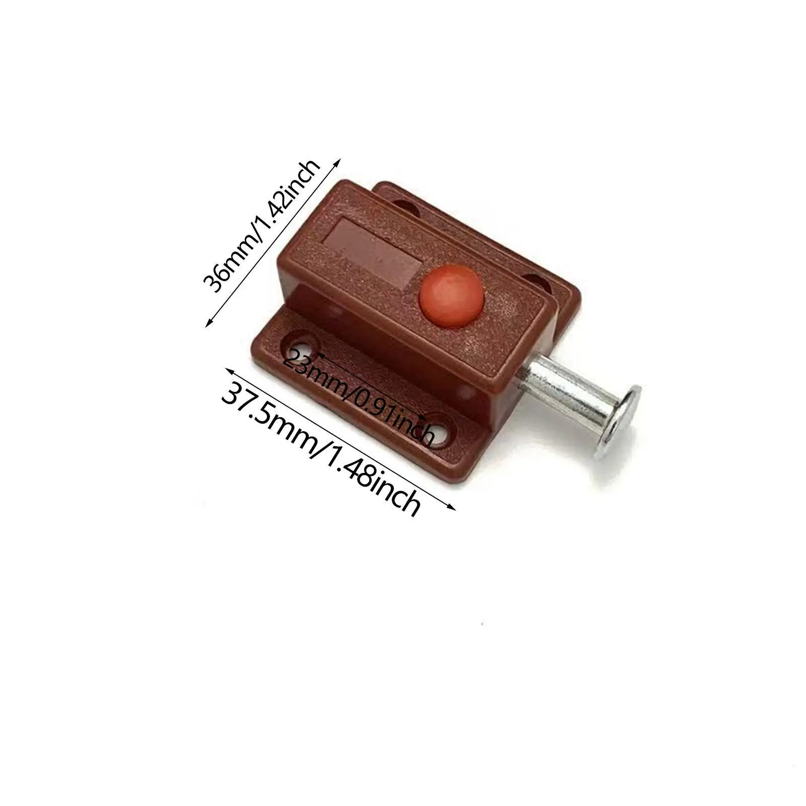 

10 Pieces Spring Loaded Press Button Sliding Lock Barrel Bolt Barrel Bolt