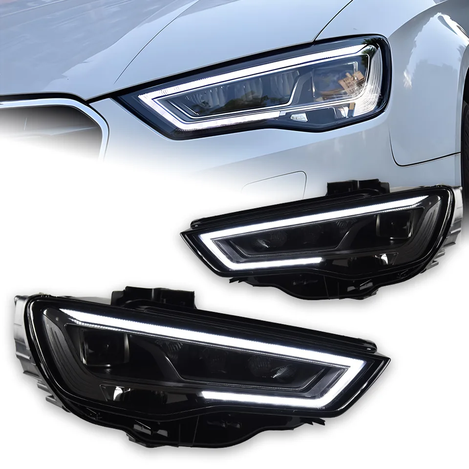 アウディ用ヘッドランプ,akd 2014-2016 a3 8V,LEDヘッドライト,アーム