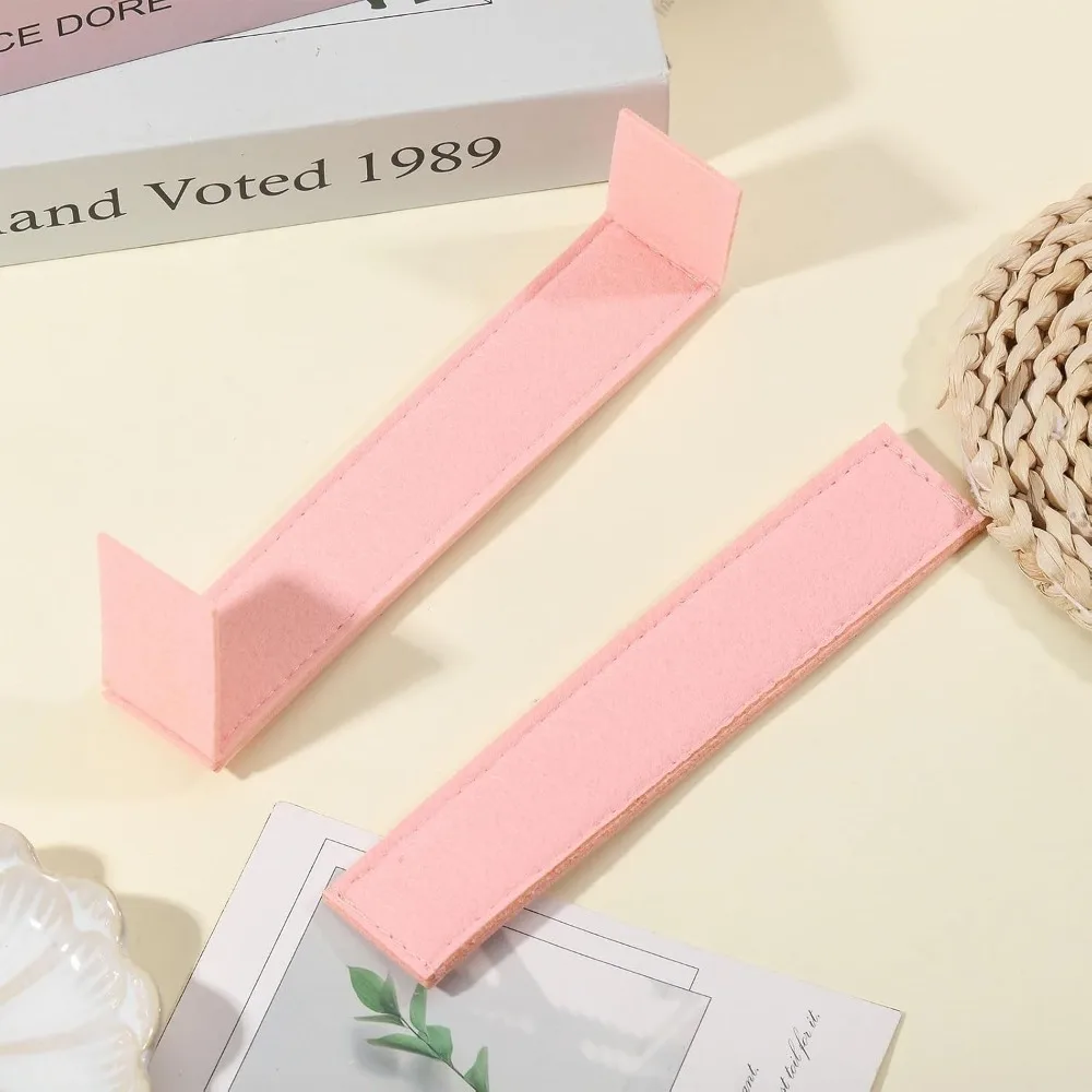 محفظة قاعدة المشكل WOC مستطيلة اللباد حقيبة قاعدة المشكل لحقيبة اليد المحفظة DIY الوردي