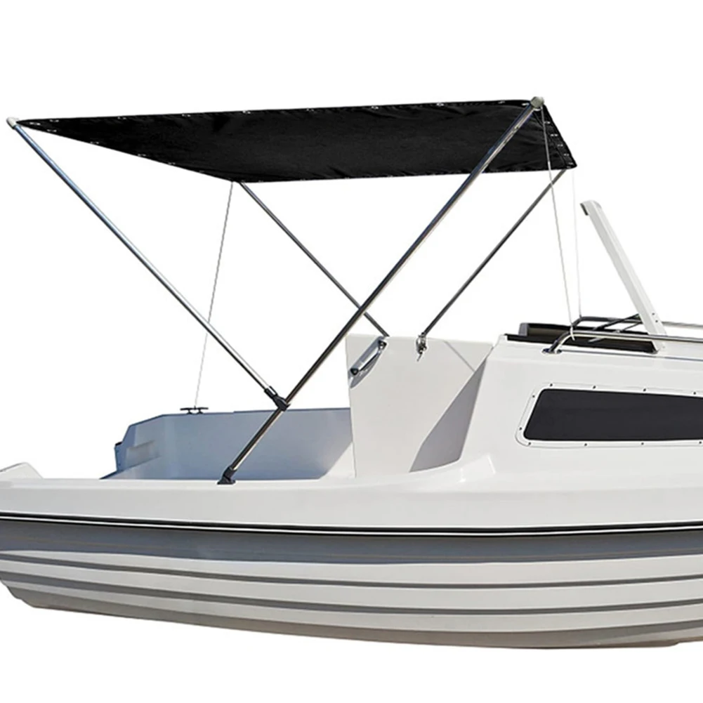 2026 New Waterproof 600D Polyester Sunshade For Fishing Boats Marine Shade Canopy UV Protection Black Outdoor Cover