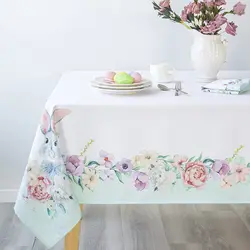 Small Fresh Square Rectangular Tablecloth Suitable for Kitchen Table Decoration Simple Style Plant Tablecloth Decoration
