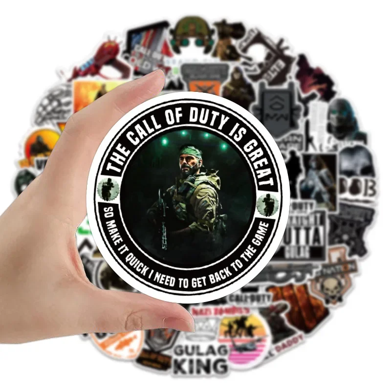 10/30/50PCS VideoGame Call of Duty Waterproof Graffiti Stationery Stickers for Laptop Phone Fridge Water Botlle Decals Kids Toy