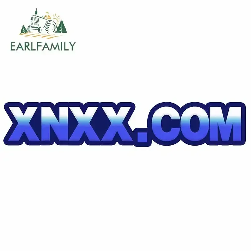 EARLFAMILY 13cm x 2.5cm Personality Decals for XNXX.COM Website Car Stickers Waterproof JDM VAN RV DIY Bumper Motorcycle Sticker