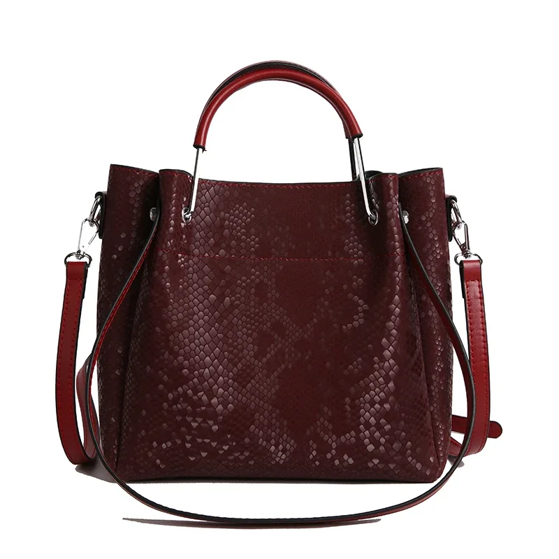 

Luxury Designer Crossbody Bag For Women Vintage Textured Leather Satchel Minimalist Solid Color Clutch Stylish Commuter Tote