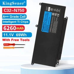 KingSener C32-N750 Laptop Battery For ASUS N750 N750J N750JK N750JV N750Y47JK-SL N750Y47JV-SL  11.1V 6260mAh/69WH