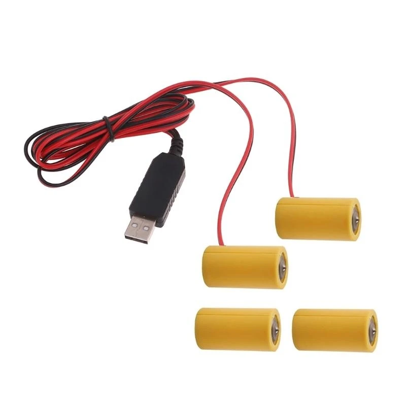 

Battery Eliminators USB 5V2A to 3V1A LR14 C Dummy Battery Power Cable 96CM