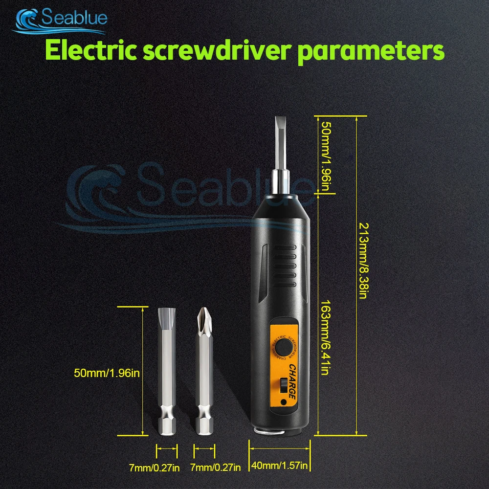 1PC Cordless Electric Screwdriver Lithium Battery Rechargeable Mini Drill 220V Power Tools Set Household Maintenance Repair