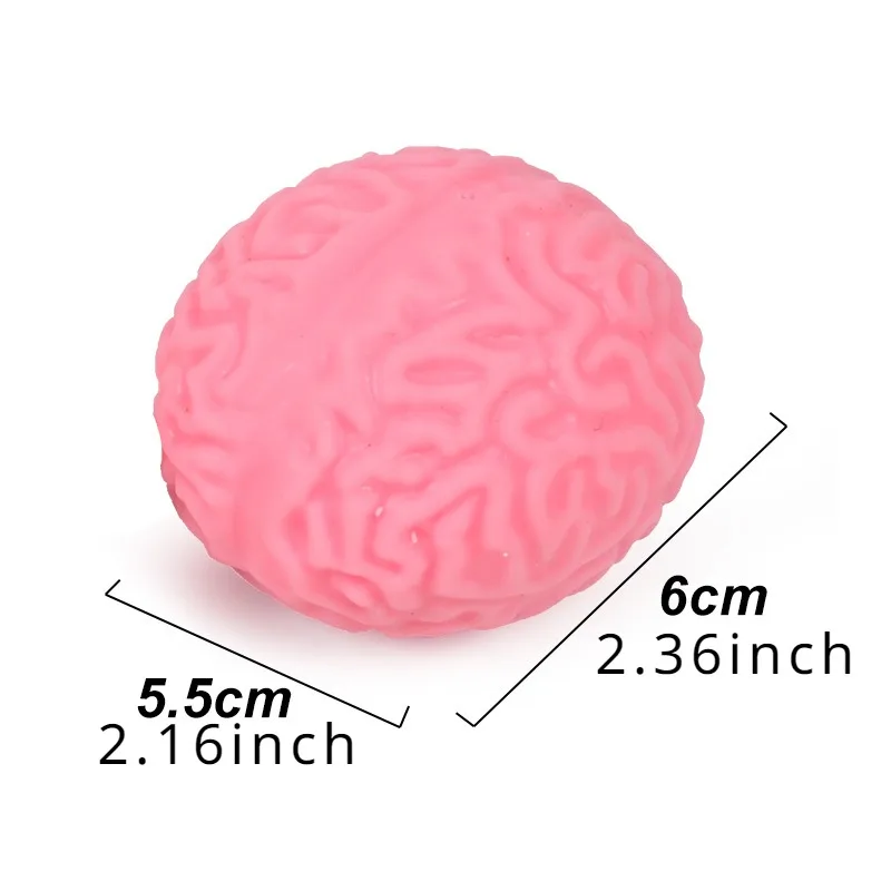 Large Brain Squishy Squeeze Ball Giant Jumbo Big Brain Ball Stress Relief Toy Fun Toy for Party Favors Easter Birthday Gifts