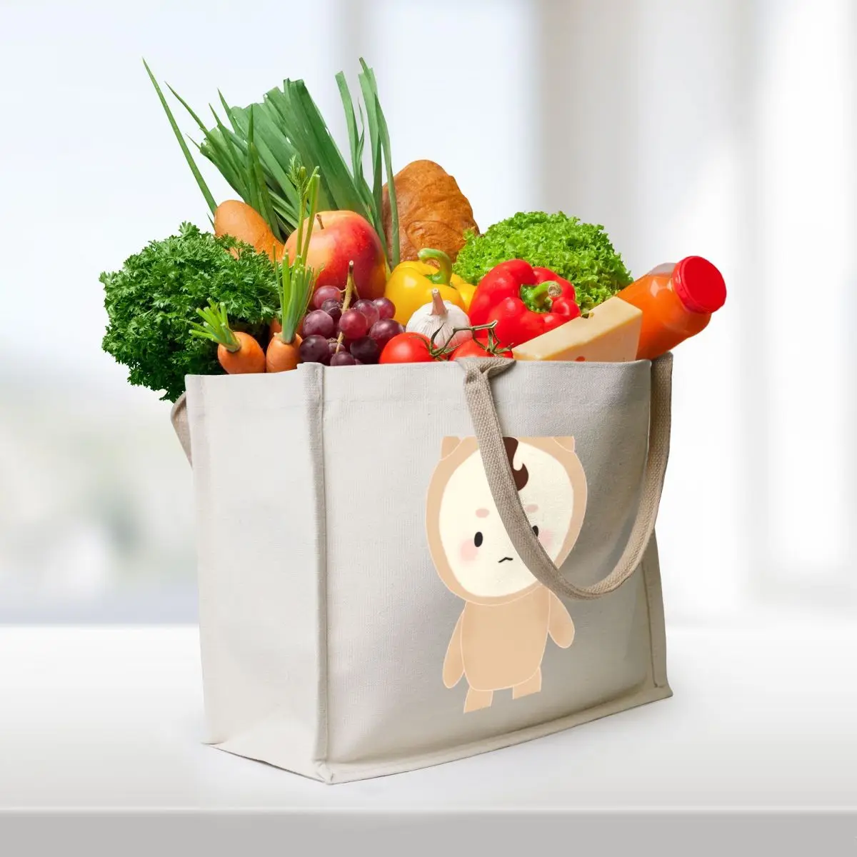 Goblin kdrama doll Tote Bag Woman shopper bag supermarket folding bag cloth woman