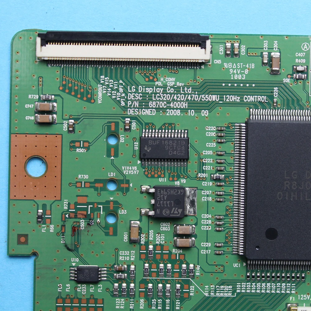 6870C-4000H LC320/420/470/550WU_120Hz CONTROL Logic Board 6870C 4000H Television TV Replacement Card T-CON Board SV320XVT