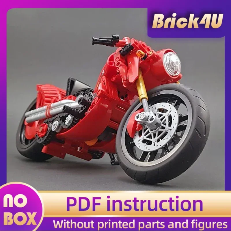 

Moc Building Blocks Car Series Model Flame Motorcycle Technical Bricks DIY Assembly Construction Toys For Kids Holiday Gifts