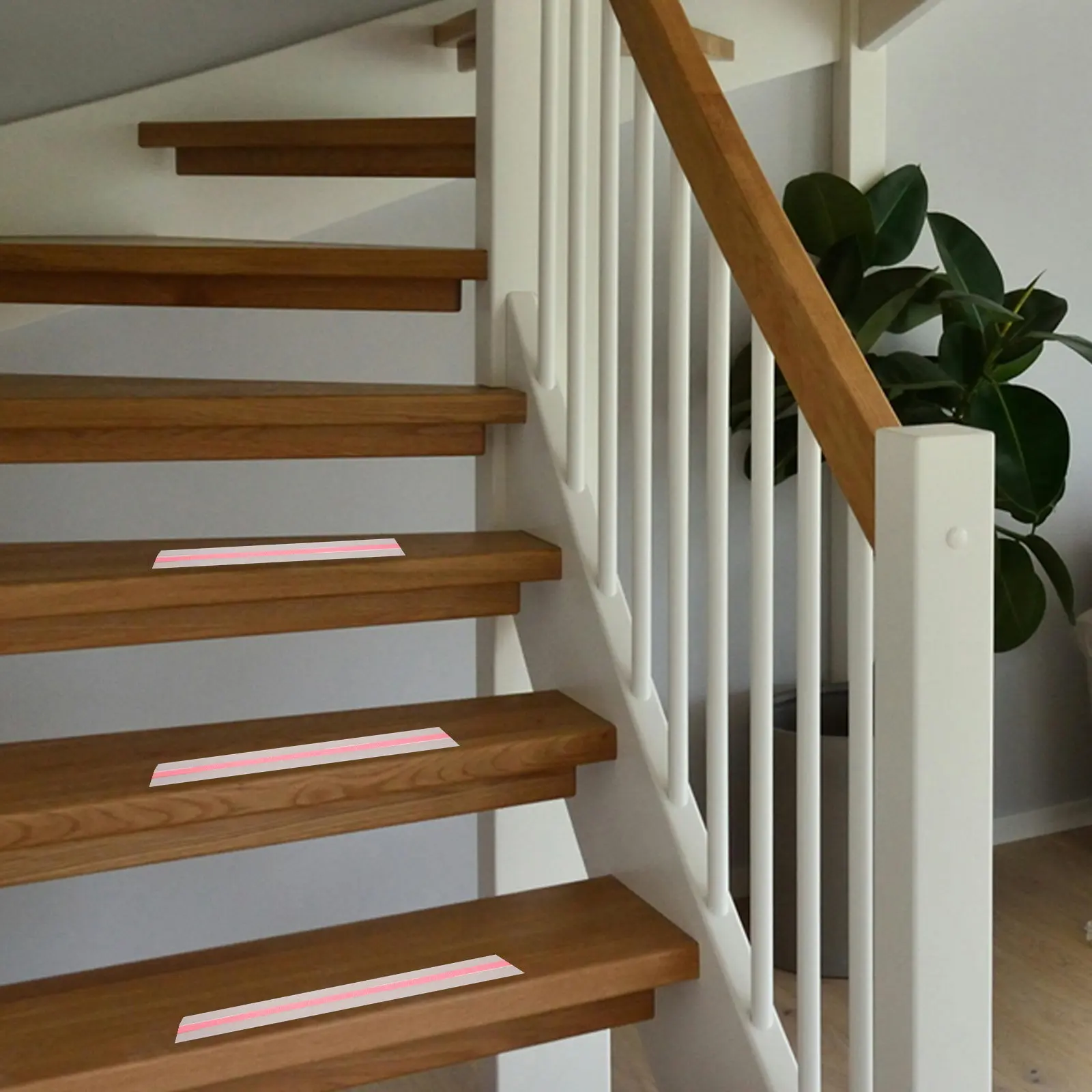 Anti Slip Strip Rubber PU Pink Yellow Glow in Dark 5Cm Width 5M Length for Indoor Stairs Steps Safety Traction Non Slip Tape