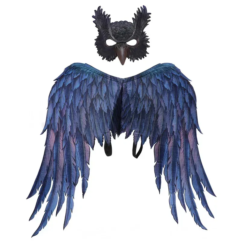 Cosjie Anime Eagle Bird Wing Angel Wings Halloween Party Cosplay Costume Decoration Carnival Masquerade Party for Adult Man Woma