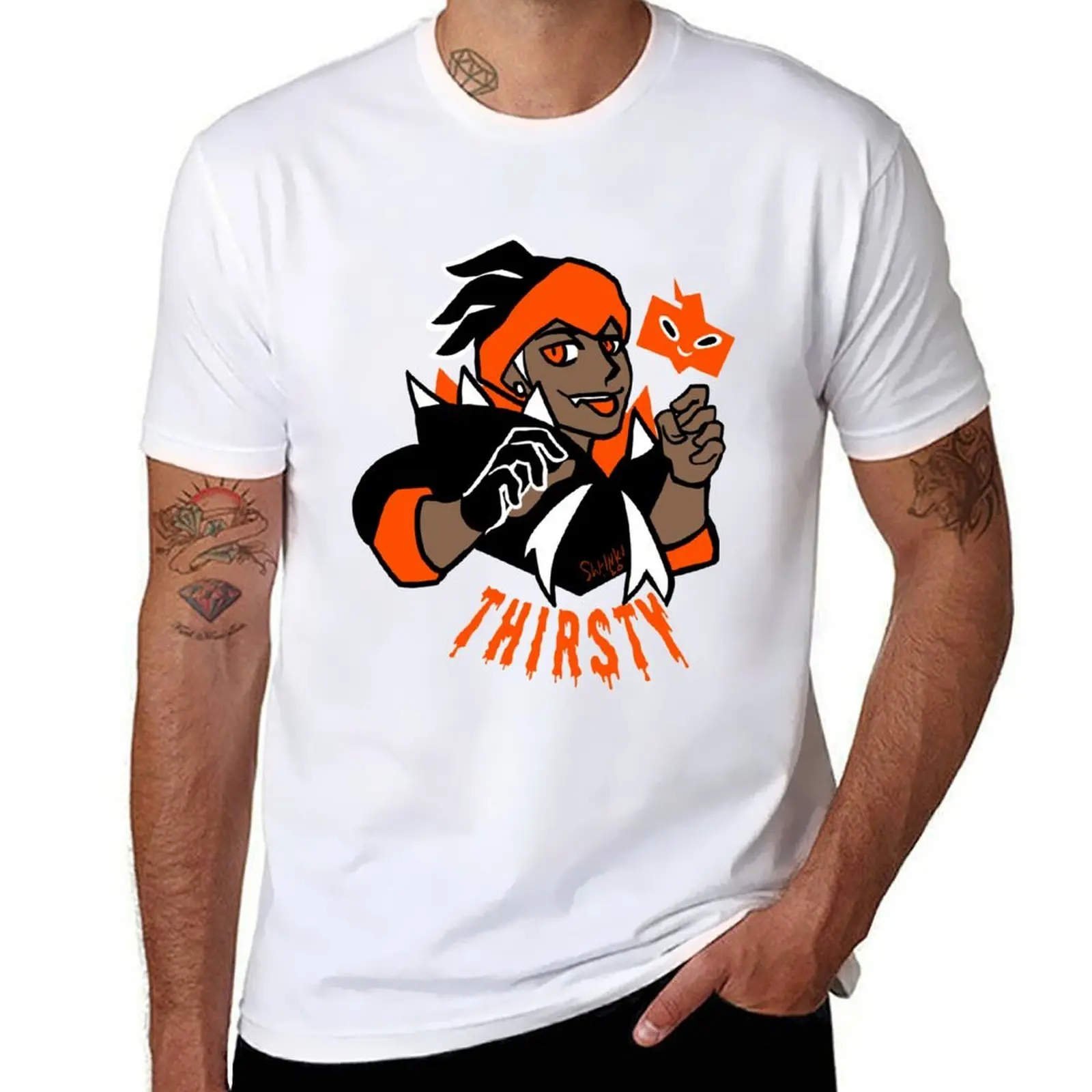

shirt T-Shirt cotton anime tshirt cotton t quality Raihan high shirt man Thirsty t man