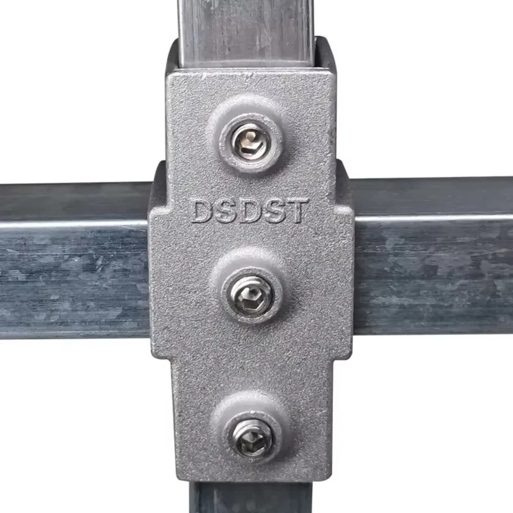 20x20mm Square Tube 25x25mm Aluminum Alloy Three-way Square Fixed Pipe Clamp Connector Accessories Storage Rack
