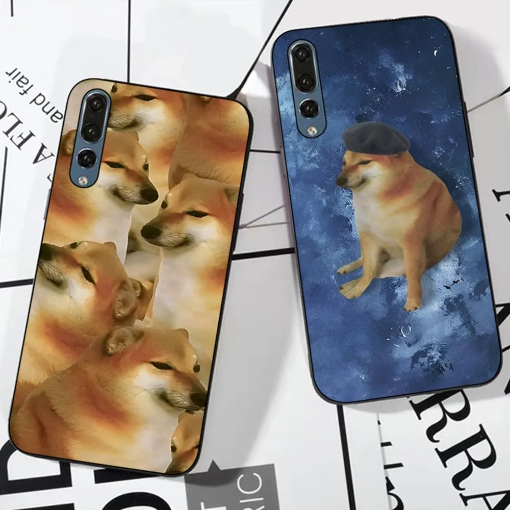 Cheems Funny Dog Phone Case For Huawei P 8 9 10 20 30 40 50 Pro Lite Psmart Honor 10 lite 70 Mate 20lite