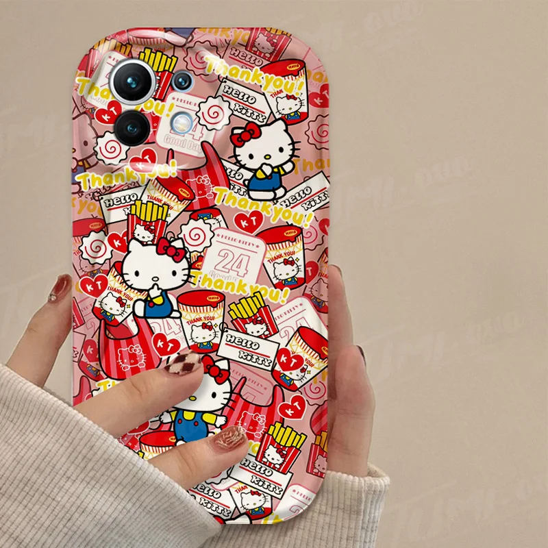 Sanrio Rabbit Cinnamoroll Case For Xiaomi 13T 12T 14 13 12 11 Lite 5G NE 10T POCO X5 X6 Pro X3 NFC X4 GT F3 F4 F5 F6 M6 M5S C65