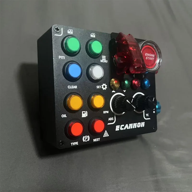 ECBOX1 Alüminyum Alaşımlı Yarış Kontrol Kutusu Yarış Merkezi Kontrol Kutusu Simagic Thrustmaster Fanatec Logitech g29 Yarış Oyunları