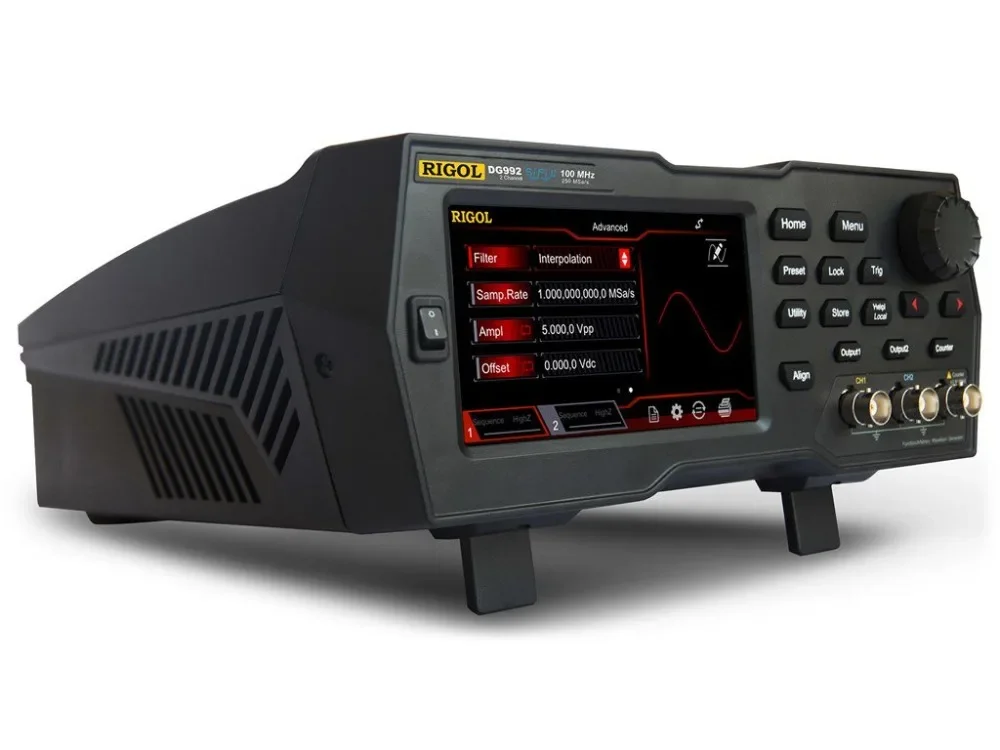 Rigol DG972 - Two Channel, 70 MHz Function / Arbitrary Waveform Generator 4.3