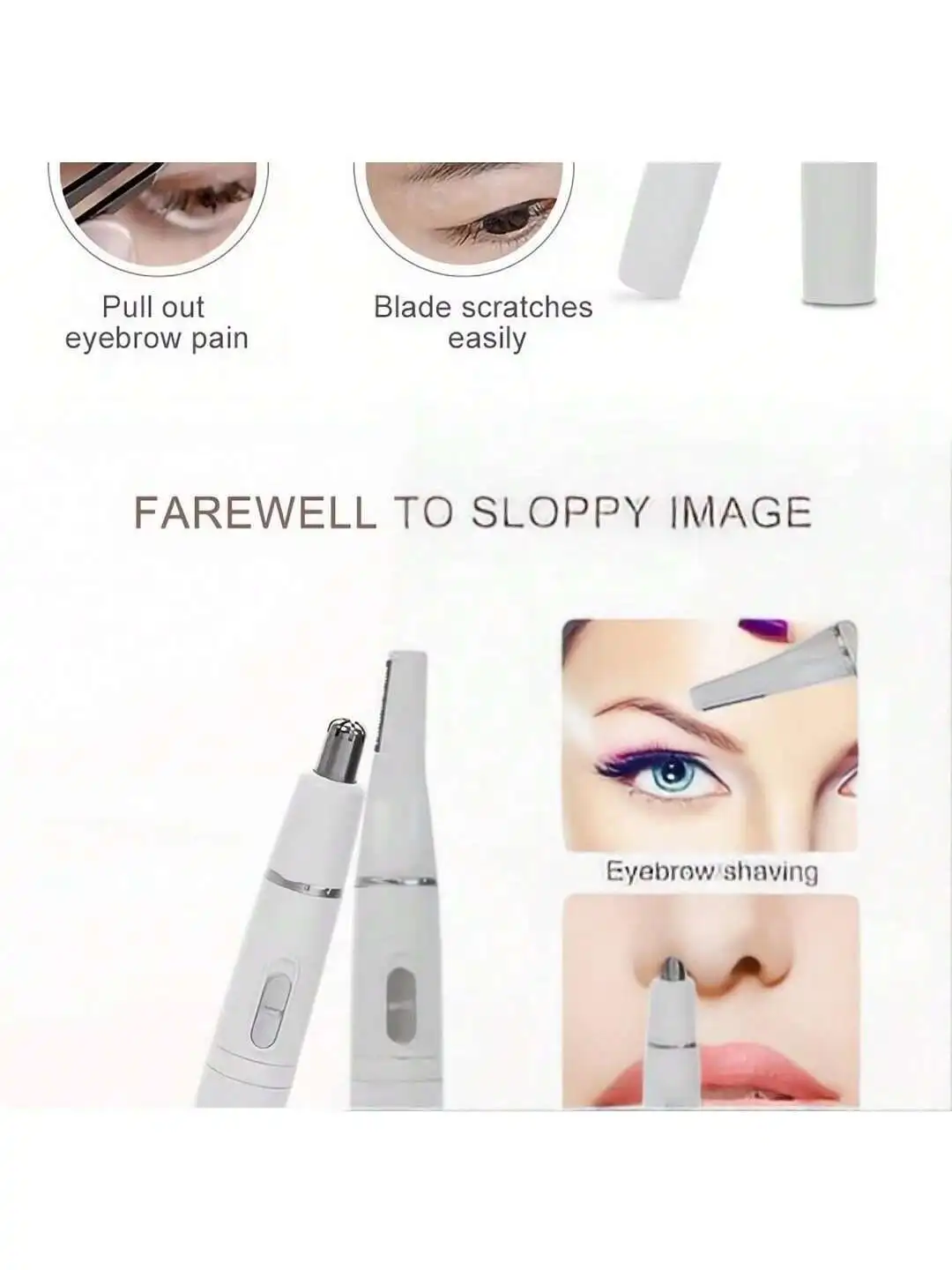 Wholesale Women's  Eyebrow Trimmer Shaver Hair Remover Mini Portable Eyebrow