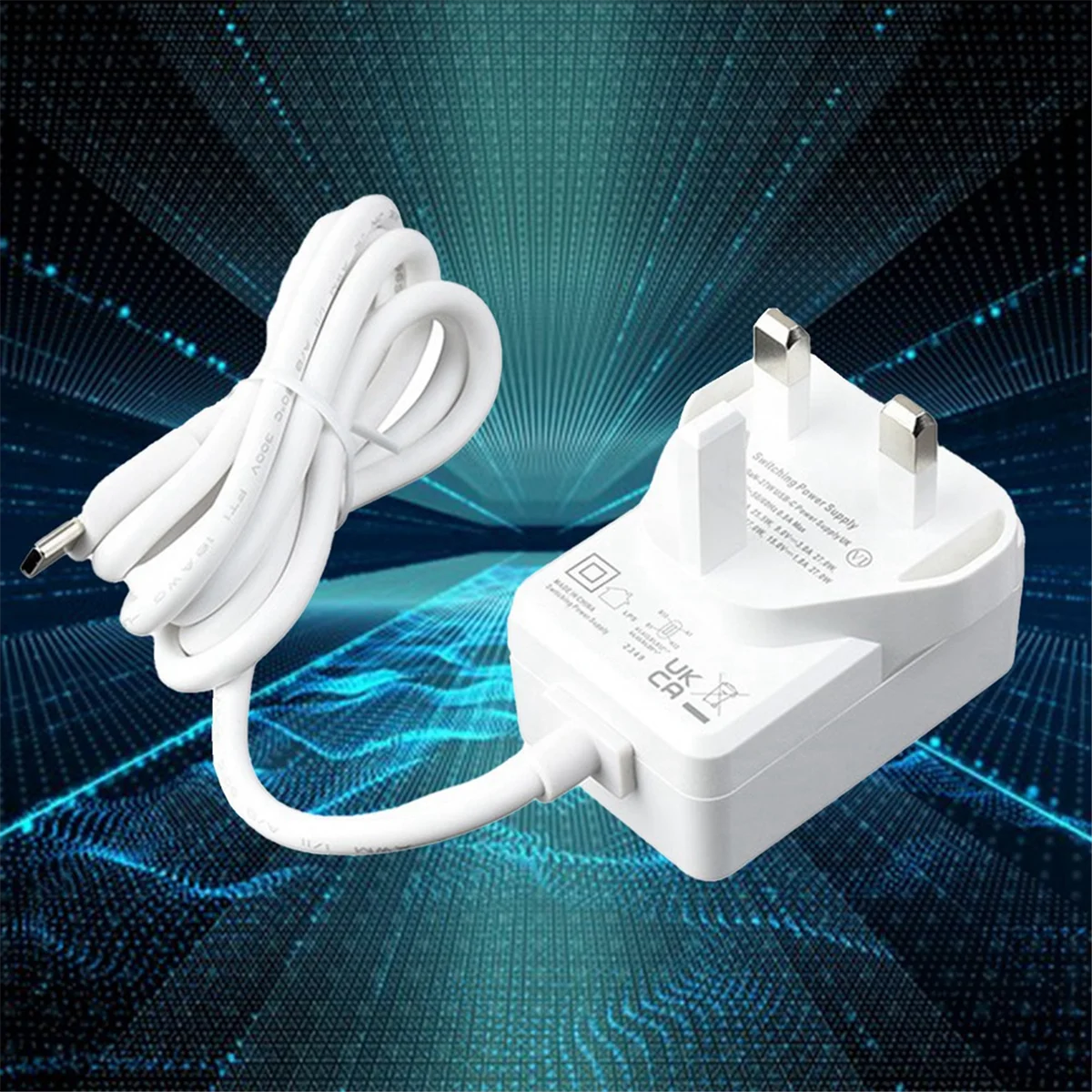 A48R-для Raspberry Pi Generation 5, 27 Вт, USB Type-C, PD, источник питания, интерфейс USB-C, многофункциональный источник питания с британской вилкой