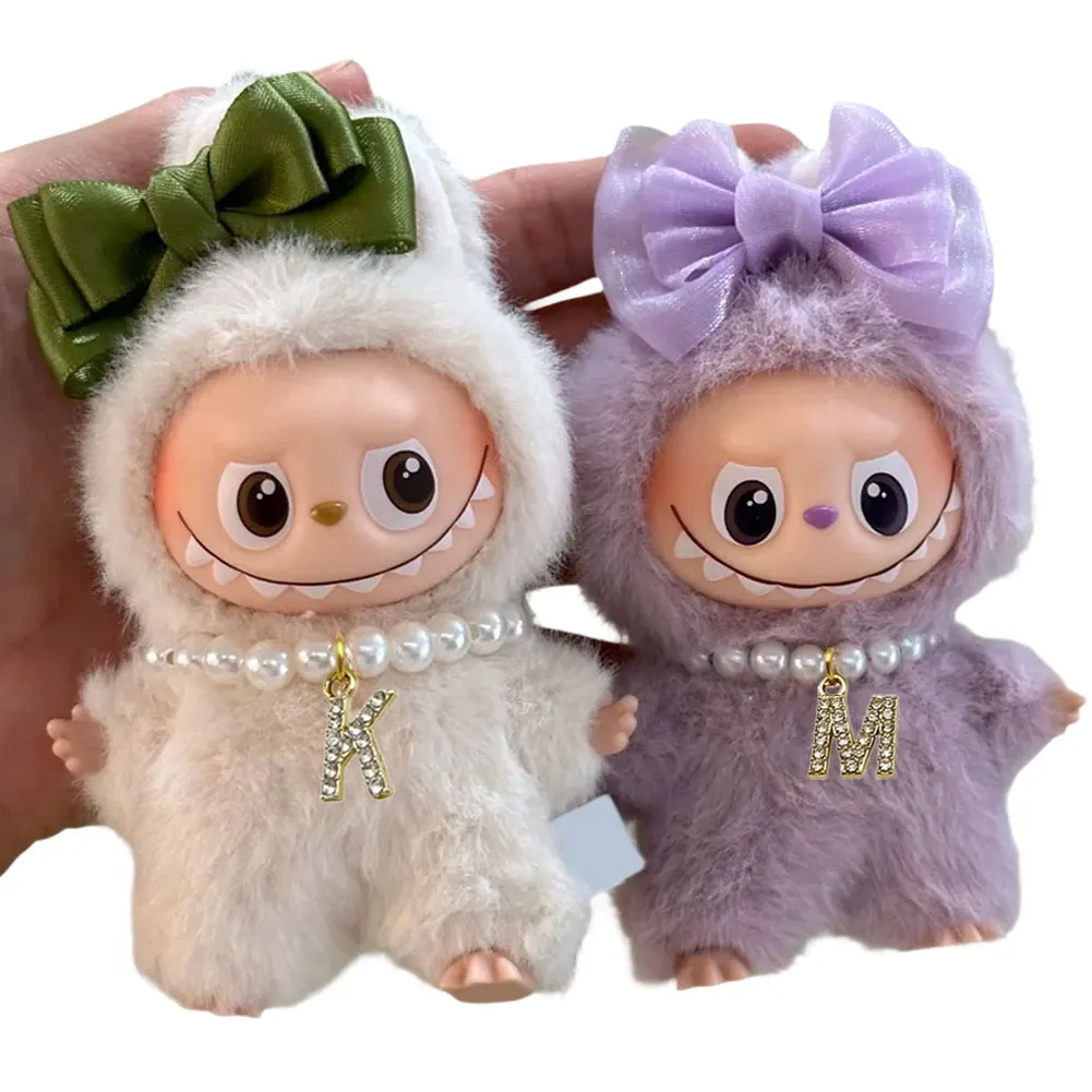 ل قلادة Labubu الصغيرة اكسسوارات رسائل قلادات اللؤلؤ ل Labubu 4.0 دبوس لسلسلة الحب ملابس دمى اكسسوارات #6
