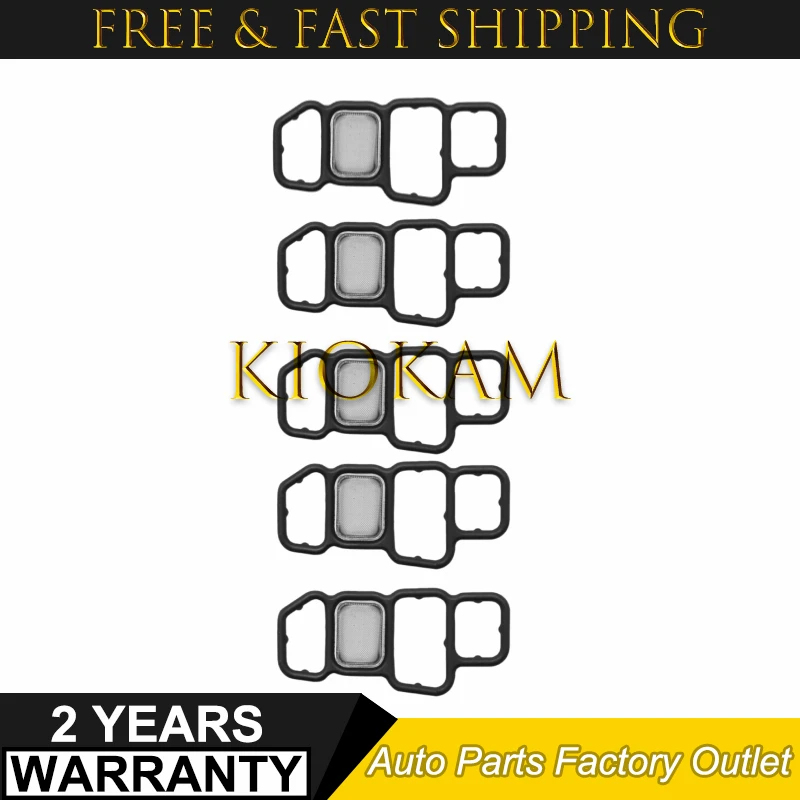 

15826RNAA01 5PCS VTEC Solenoid Spool Valve Filter Gasket Seal For Honda Accord Civic 2006-2014 15826-RNA-A01 15826 RNA A01