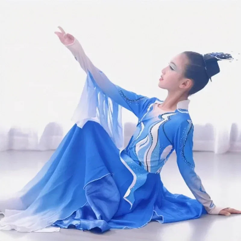 Dança do elefante no monte para mulheres, mesmo estilo, dança de grupo, dança moderna, vestido de dança clássica, lua de água