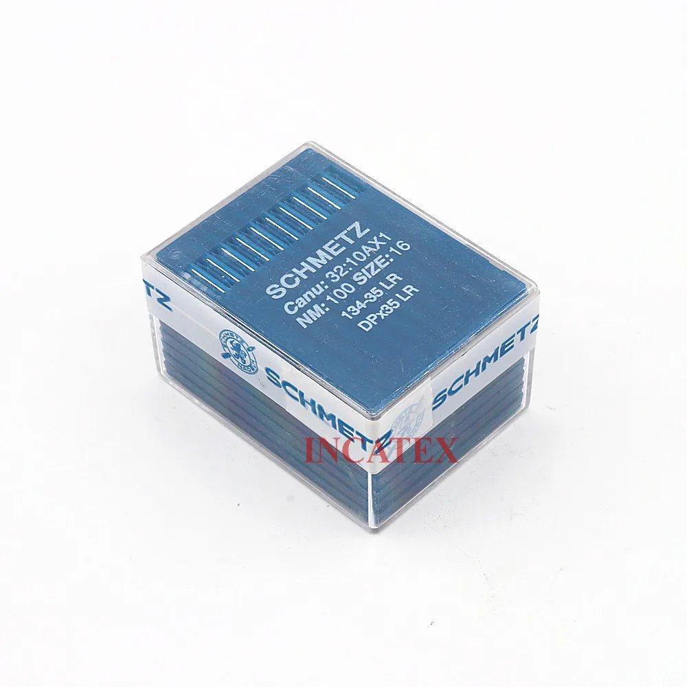 100 Pcs Genuine Schmetz Sewing Needle 134-35 LR DPx35 LR Nm 90/14 100/16 110/18 120/19 130/21 For Industrial Sewing Machine