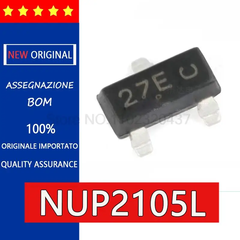 5PCS NUP2105L NUP2105LT1G  27E ESD Antistatic protective tube SOT23 ESD IC chip