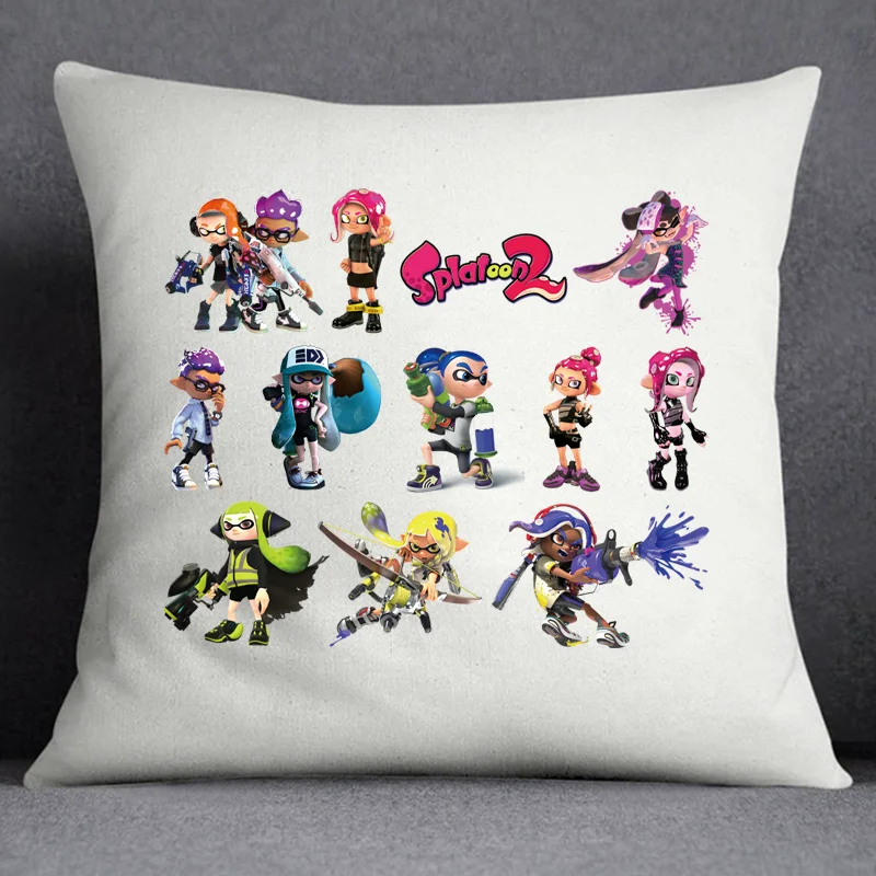 Splatoon Graffiti Cartoon Printed Heat transfers stickers for clothing DIY Adhesive Patche For Clothes