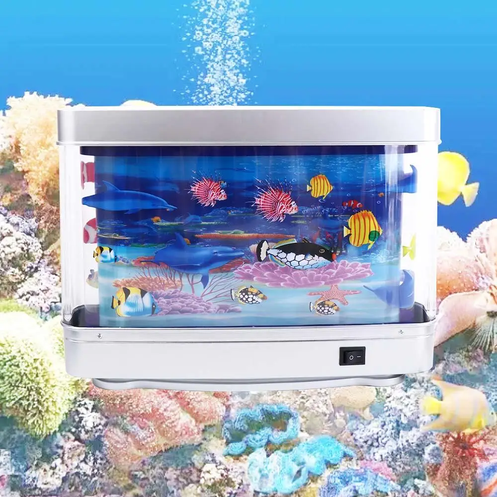 With Switch Simulation Ornamental Fish Lamp Virtual Ocean Dynamic Waterproof Artificial Fish Tank Lamp Plastic Cute