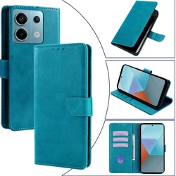 Poco X6 Pro Wallet Case Leather Flip Phone Case for Xiaomi Poco X6 X5 X4 X3 Pro 5G GT NFC Magnet Buckle Case with Card Slots