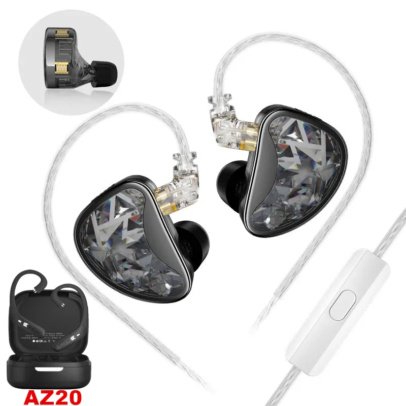 KZ AS24 In-Ear HiFi Earphones 24 BA Units High-end Tunable Balanced Armature IEMs Monitor Stereo Headphone KZ AS24 Bluetooth 5.3