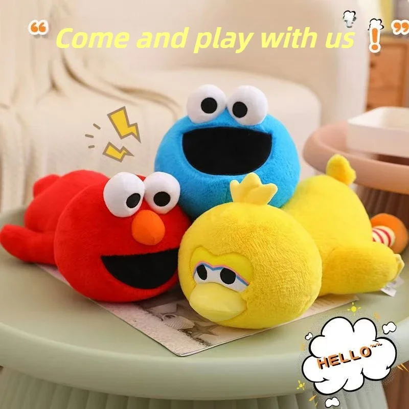 25 cm-40 cm clásico Elmo galleta monstruo pájaro grande muñecos de peluche animales de peluche suaves juguetes educativos para niños