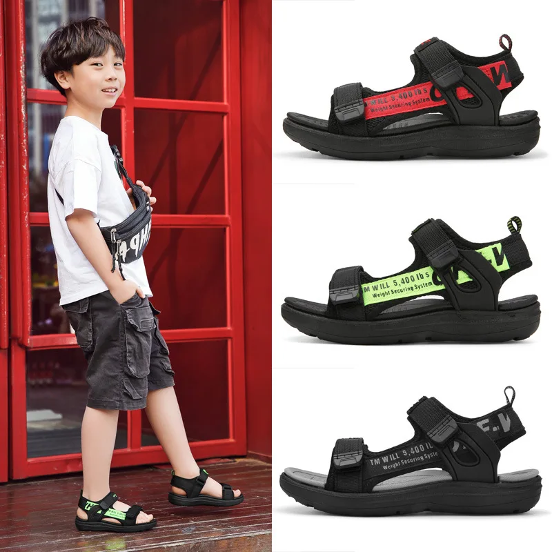 2024 Summer Kids Sandals Breathable Boys Sandals Soft Comfortable Children\'s Shoes Outdoor Beach Girls Lightweight Slippers