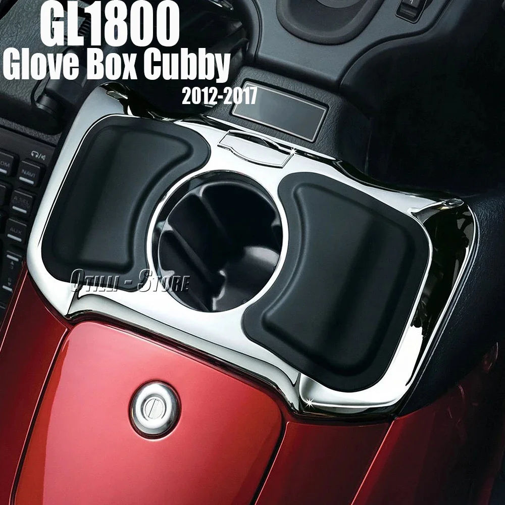 

For Honda Goldwing GL 1800 Glove Box Cubby Storage Box with Cup Holder For Honda Goldwing GL 1800 Motorcycle Accessories 2012-20