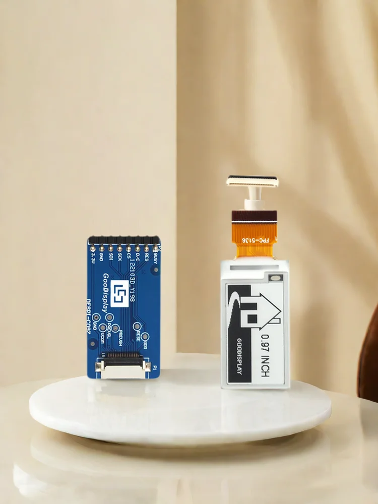 Ultra Kompaktowy 0,97-calowy Mini Epaper 184x88 Pikseli SPI Mały Wyświetlacz E Ink, GDEM0097T61 z Adapterem do Połączenia Epaper HAT — zdjęcie produktu 6