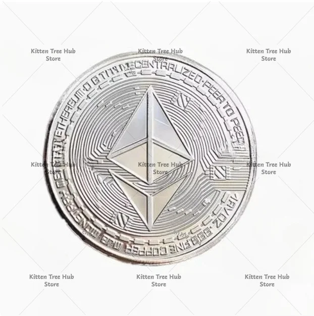 Pièces de monnaie Ethereum créatives, collection d'art Ethereum, pièces commémoratives physiques, objets de collection