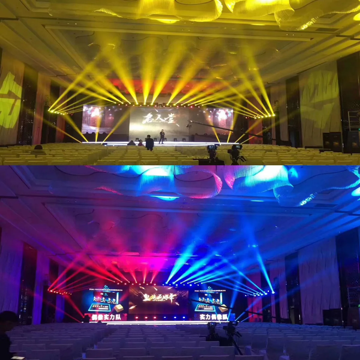 300W 빔 이동 헤드 조명 48 회전 프리즘 13 색 14 Gobos 레인보우 효과 샤피 빔 워시 스트로브 DJ DMX512 무대 조명