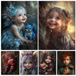 Forest Elf DIY 5D Diamond Painting 2024 New Diamond Embroidery Cross Stitch Full Mosaic Cartoon Girl Home Decor