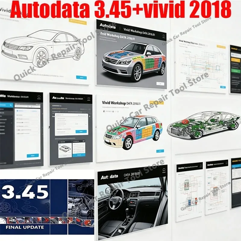 New Vivid 2018 Auto repair software Workshop DATA 2018 Atris-Technik Europe Automotive Repair Software + autodata 3.45 software