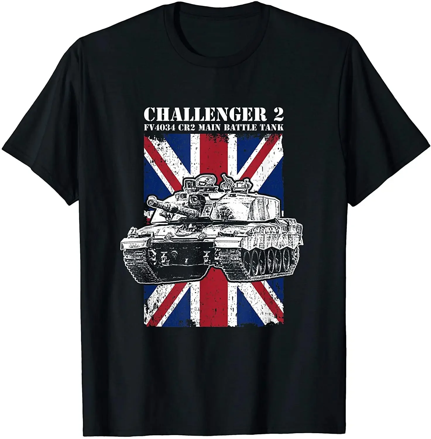 British Challenger 2 Main Gattle Tank T-Shirt Premium Cotton Short Sleeve O-Neck Men T Shirt New S-3XL mens designer clothes