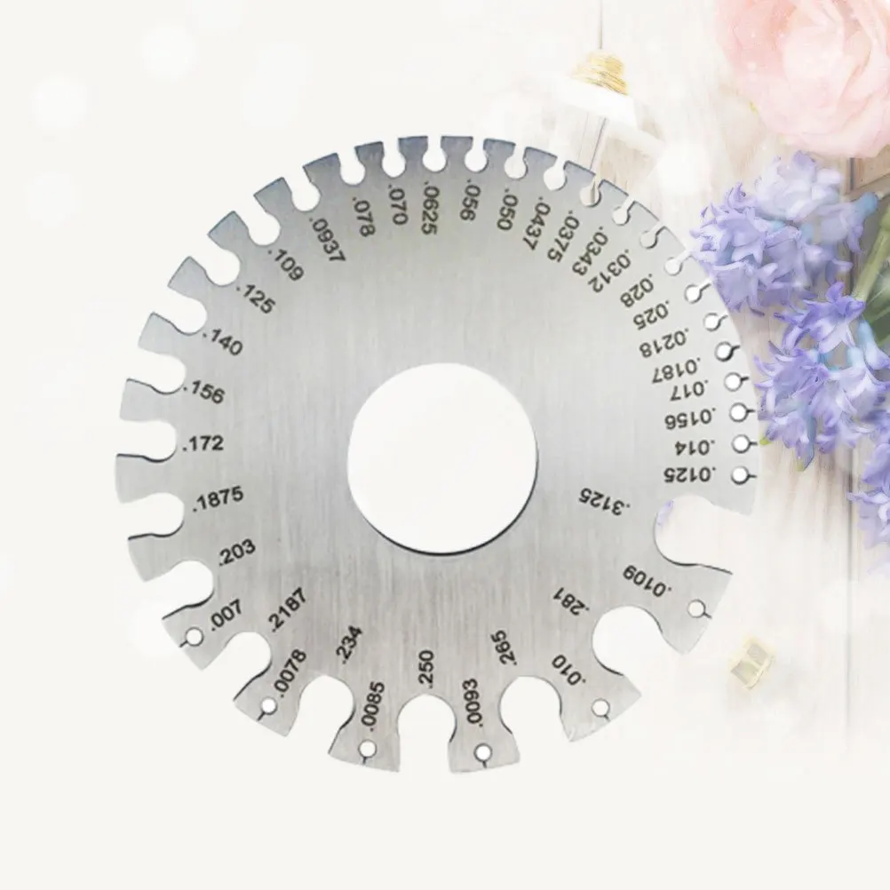 

1Pcs Metal Gauge Stainless Steel 0-36 Sheet Thickness Weld Inspection Gauge High Precision Portable Keychain Tool for Welding