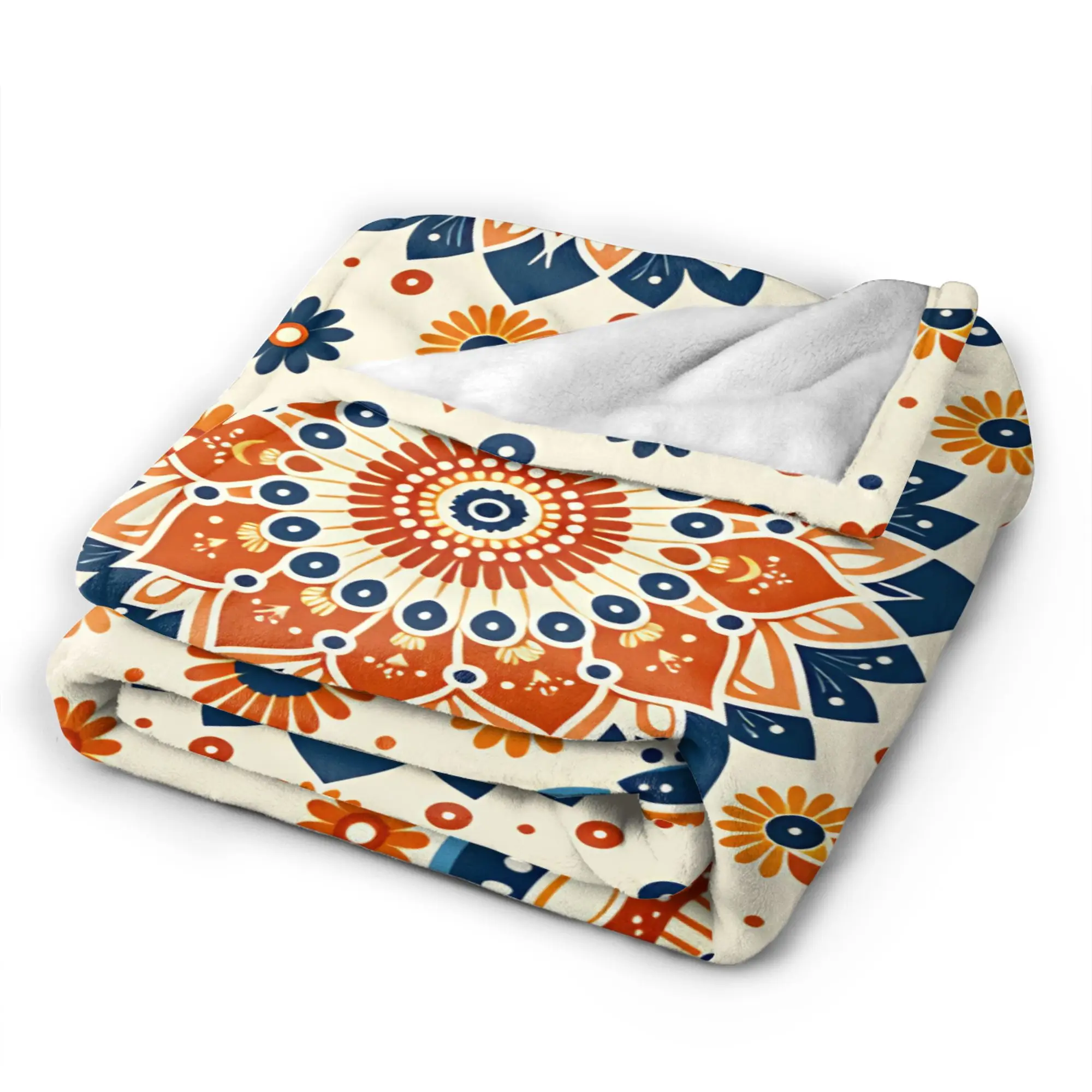 Comfortable Blankets Travel Office Bohemian Mandala Style Throw Blanket Graphic  Bedspread For Home Decor