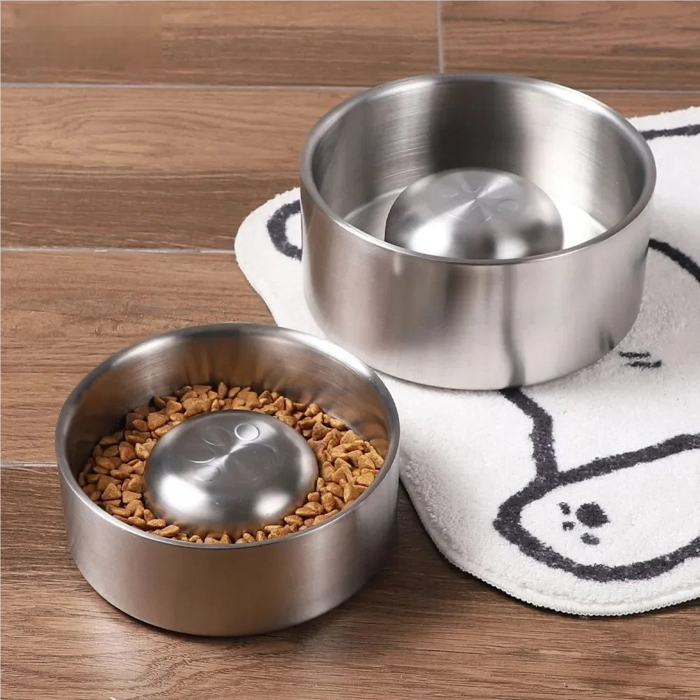 Stainless Steel Dog Slow Feede - Pet Supplies Dog Food review and price